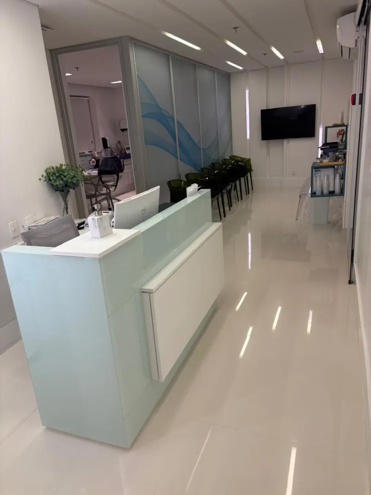 Recepção da Clínica Helaine Zampar